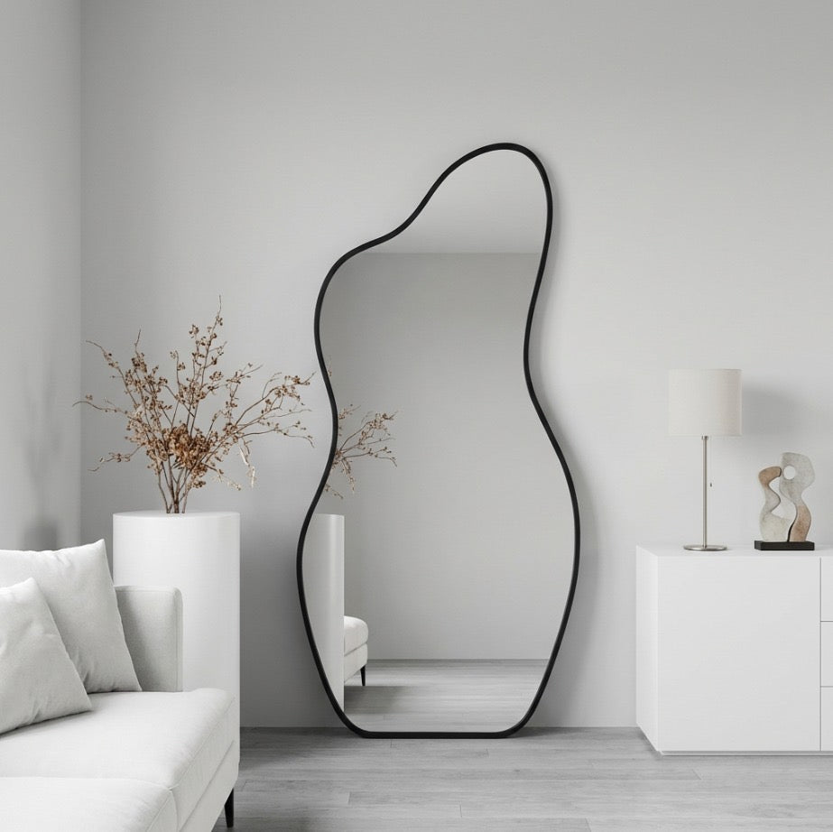 Aura Flow – Luxe Design Wandspiegel 90×180 cm