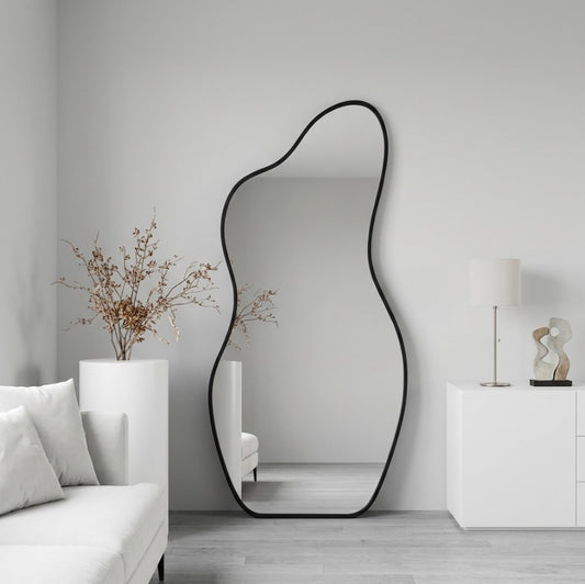 Aura Flow – Luxe Design Wandspiegel 90×180 cm
